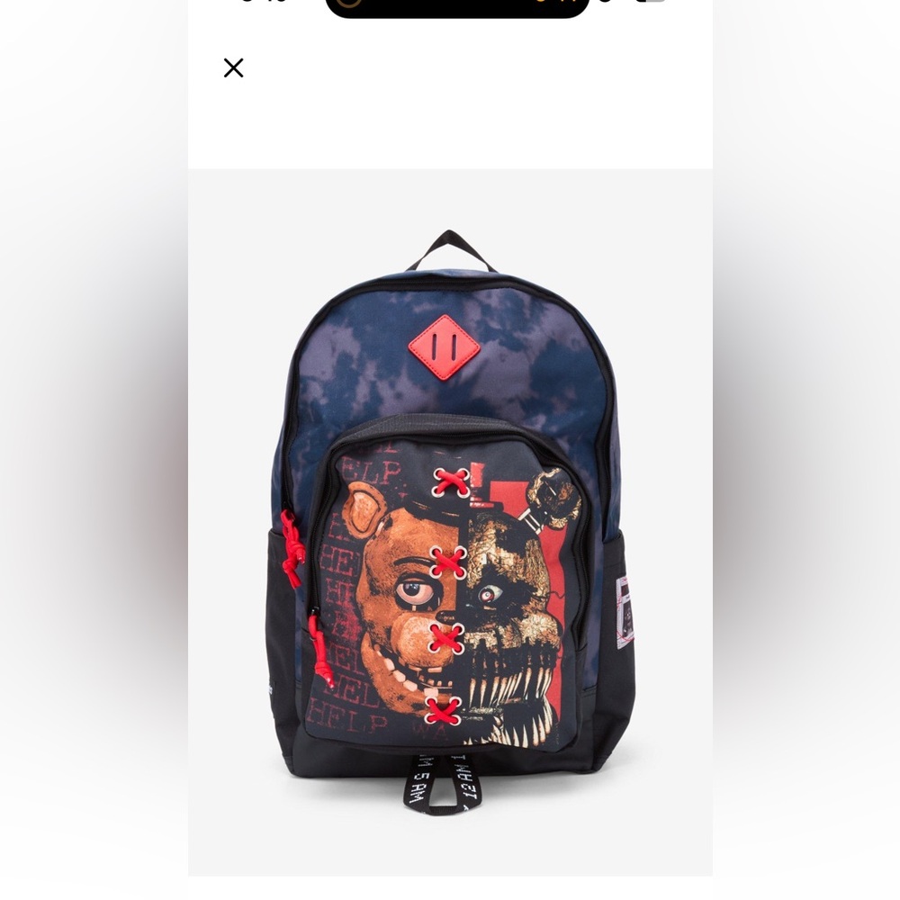 Bioworld five nights at Freddy’s split Freddy backpack
